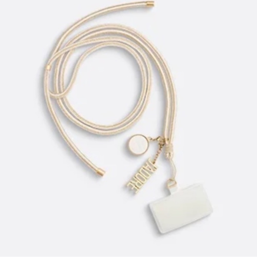Limited Edition Dior VIP gift J'adore Phone Strap with 'ADORE' Charm Adjustable